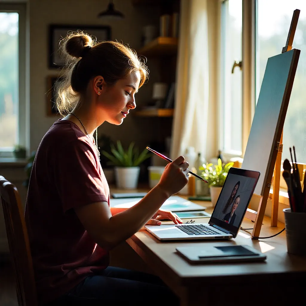 Beginner level painting course for adults