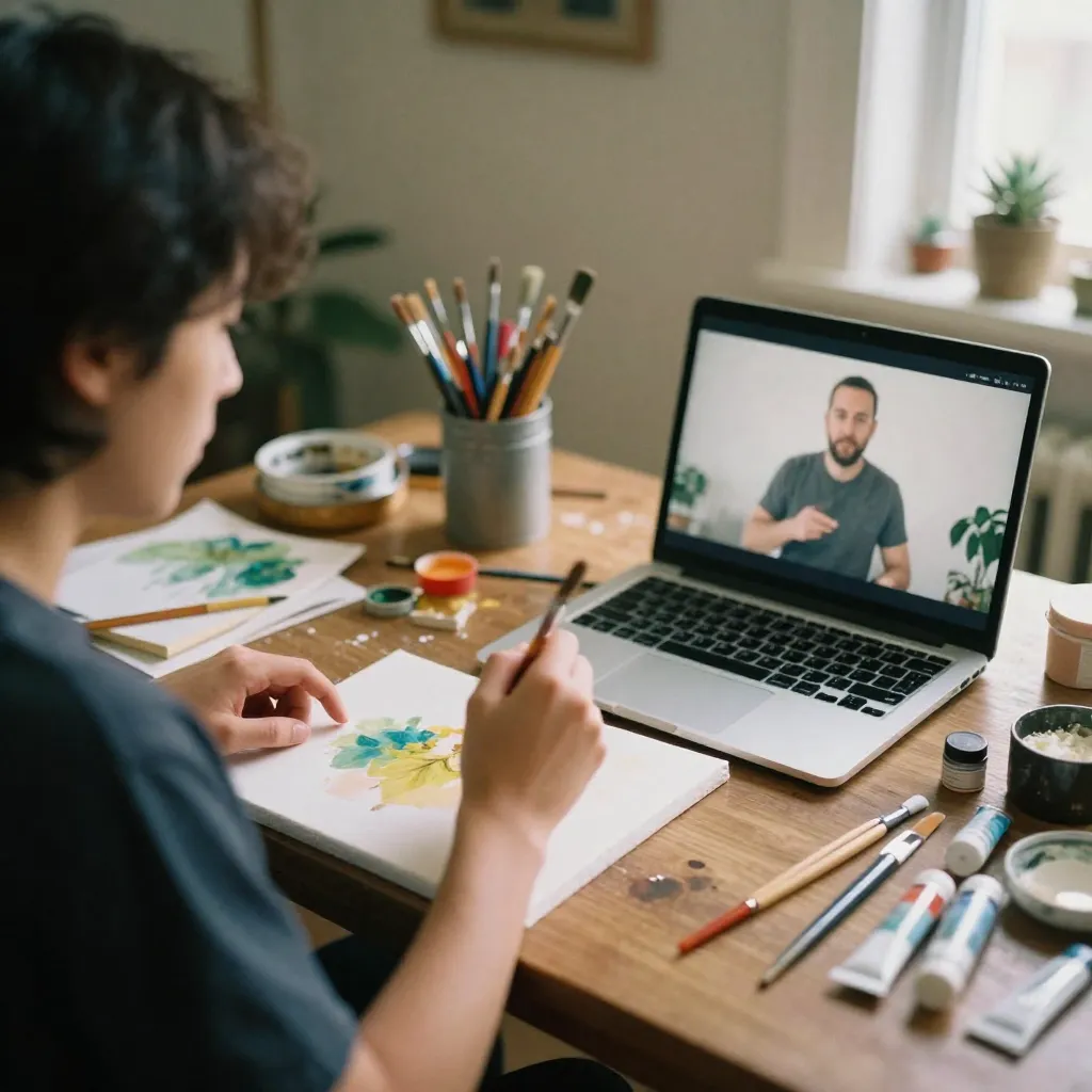 Artistic creation from online course