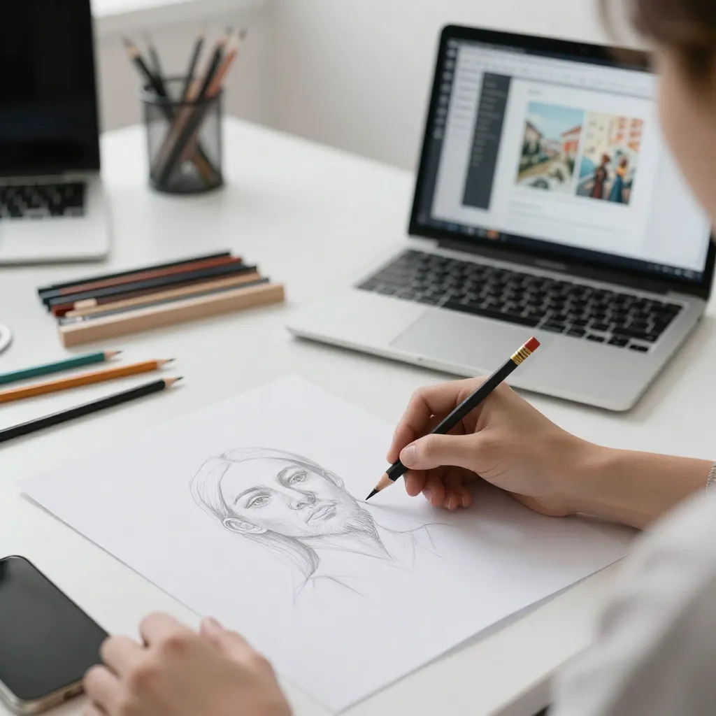 Before artwork from student journey