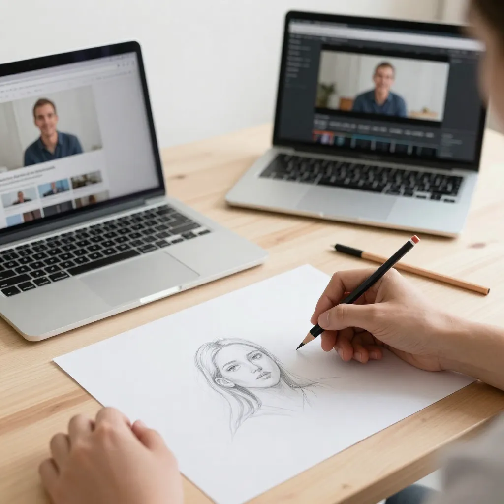 Refined artistic style from student