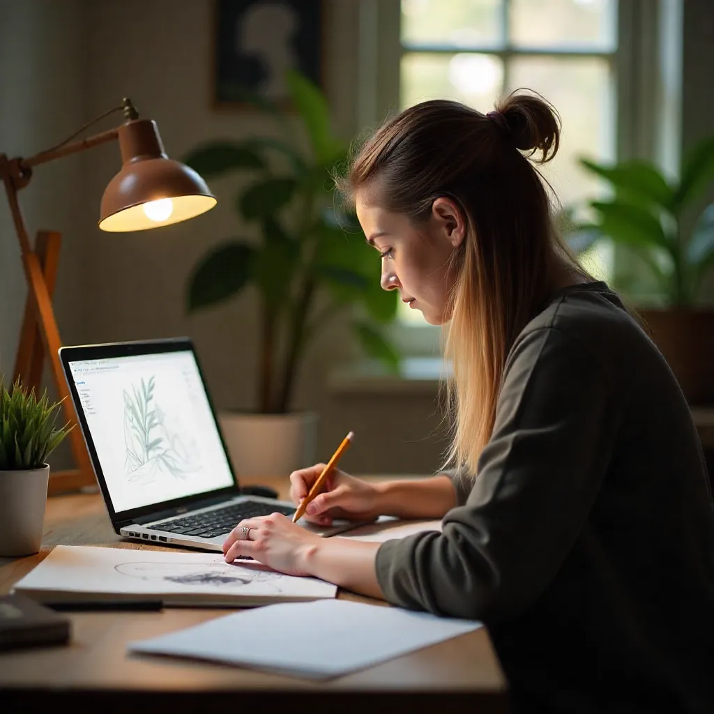 Student artwork demonstrating skill development