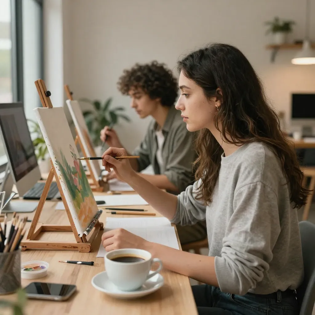 Creative artwork from adult art student