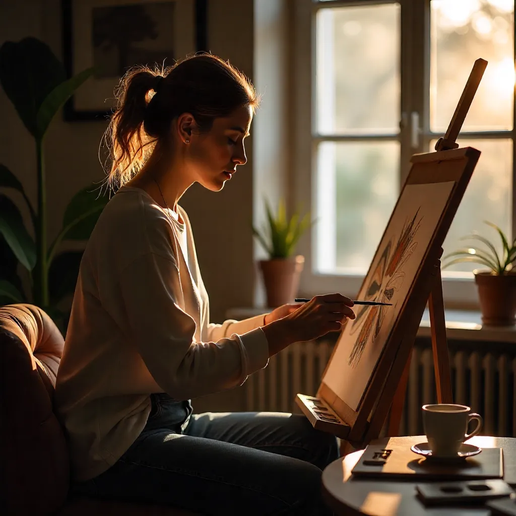 Artwork from student portfolio collection